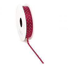 kerst lint small stars 3mm x 50 meter rood
