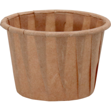 papieren saus cup bruin 25ml rond 43mm 250 stuks