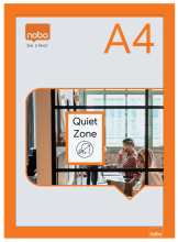 nobo zelfklevend magnetisch kader a4 oranje