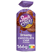 rijstwafel snack a jacks chocololate chip pak 166 gram