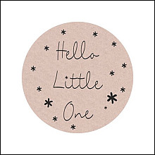 etiket sticker rond 47mm 500 stuks hello little one