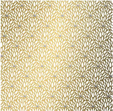 cadeaupapier 30cm dessin 521 goud margrieten 200 meter