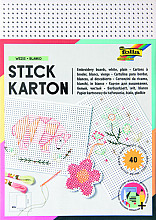 borduurkaarten folia 17.5 x x24.5cm 300gr 40 vel wit