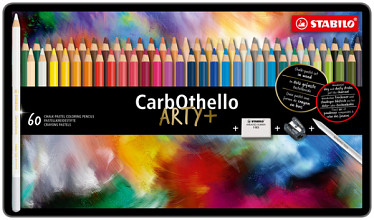 kleurpotloden stabilo carbothello kalkpastel assorti blik 60 stuks