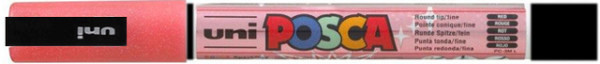 verfstift posca pc3m fijn glitter rood