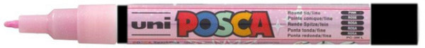 verfstift posca pc3m fijn glitter roze