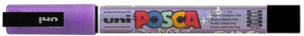 verfstift posca pc3m fijn glitter paars