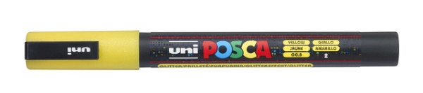 verfstift posca pc3m fijn glitter geel