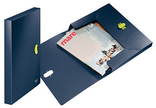 documentenbox leitz re cycle donkerblauw