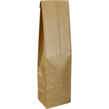 wijnfleszak 1 fles 9.5x9.5x38.5cm seduction kraft  zwart met venster 10 stuks