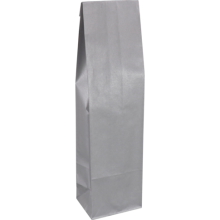 wijnfleszak 1 fles 9.5x9.5x38.5cm seduction kraft  zwart met venster 10 stuks