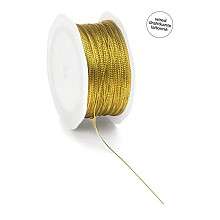 goud koord glans 1mm x 100 meter op rol