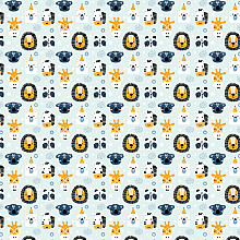 cadeaupapier 50cm dessin 491 dierenprint leeuwenkop