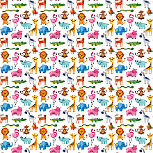 cadeaupapier 50cm dessin 493 dierenprint giraf