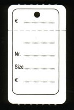 hangetiket op rol 30x50mm bedrukt 1000 stuks
