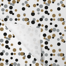 zijdevloei papier 50x75cm 22gr 100 vel confetti zilver goud