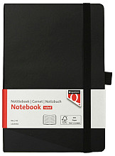 notitieboek quantore a5 flex lijn 192blz 80gr zwart