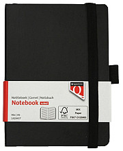 notitieboek quantore a6 flex lijn 192blz 80gr zwart