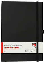 notitieboek quantore a4 flex lijn 192blz 80gr zwart