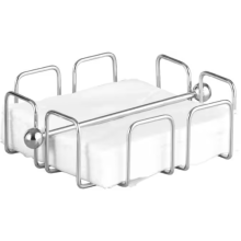 servetten houder 19x19x6.5cm verchroomd