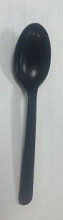 plastic pp lepel 18cm herbruikbaar zwart 50 stuks