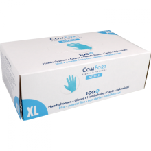 handschoen nitril en poedervrij blauw 100 stuks xlarge
