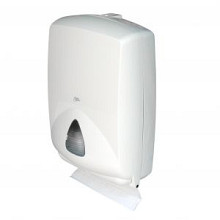 z vouw handdoek dispenser wit