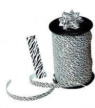 krullint dieren zebra print 10mm x 250 meter