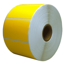 stickers 100x48mm 1000 stuks geel