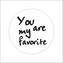 etiket sticker wit zwart you are my favorite 500 stuks