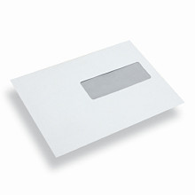 envelop 156x220mm wit venster 30x110 links 500st zelfklevend