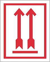 waarschuwingsetiket iezzy pijl omhoog 74x105mm 500 stuks