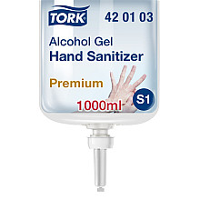 handdesinfectie tork s1 premium alcoholgel ongeparfumeerd 1000 ml 420103