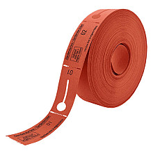 garderobebonnen combicraft nummering 1 t m 500 rood 500 stuks