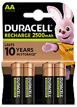 batterij oplaadbaar duracell 4x aa 2500mah ultra