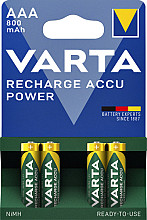 batterij oplaadbaar varta 4x aaa 800mah ready2use