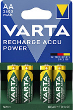 batterij oplaadbaar varta 4xaa 2600mah ready2use