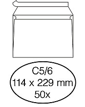 envelop quantore bank c5 6 114x229mm zelfklevend wit 50 stuks