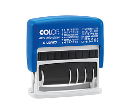 woord datumstempel colop printer mini s 120 wd 12 teksten blauw