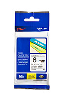 labeltape brother p touch tze 211 standaard 6mm zwart op wit
