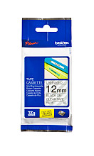 labeltape brother p touch tze 131 standaard 12mm zwart op transparant