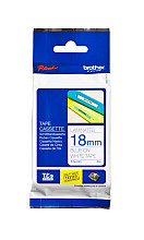labeltape brother p touch tze 243 standaard 18mm blauw op wit