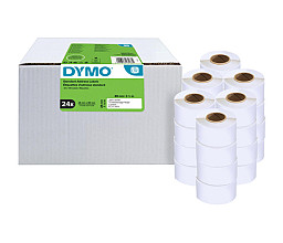 etiket dymo labelwriter adressering 28x89mm 24 rollen 130 stuks wit