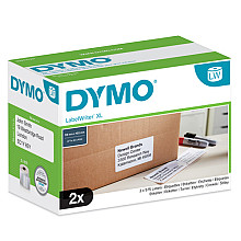 etiket dymo labelwriter 5xl verzendlabel 59x102mm 2 rollen 575 stuks wit