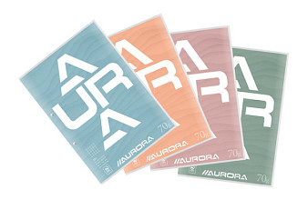 cursusblok aurora a4 ruit 5x5mm 2 gaats 200 pagina s 70gr