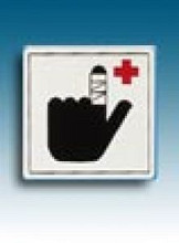 apli sticker 114x114mm ehbo   verbandtrommel