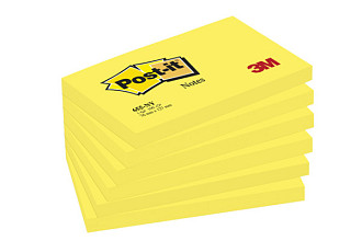 memoblok post it 655 76x127mm 100 vel per blok neon geel