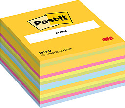 memoblok post it 2030 76x76mm kubus ultra assorti