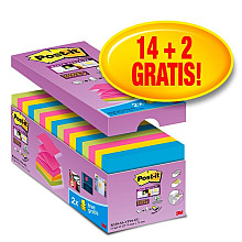 memoblok post it z note s330 super sticky 76x76mm 14 2 assorti