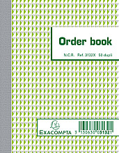 orderboek exacompta 135x105mm 50x2vel